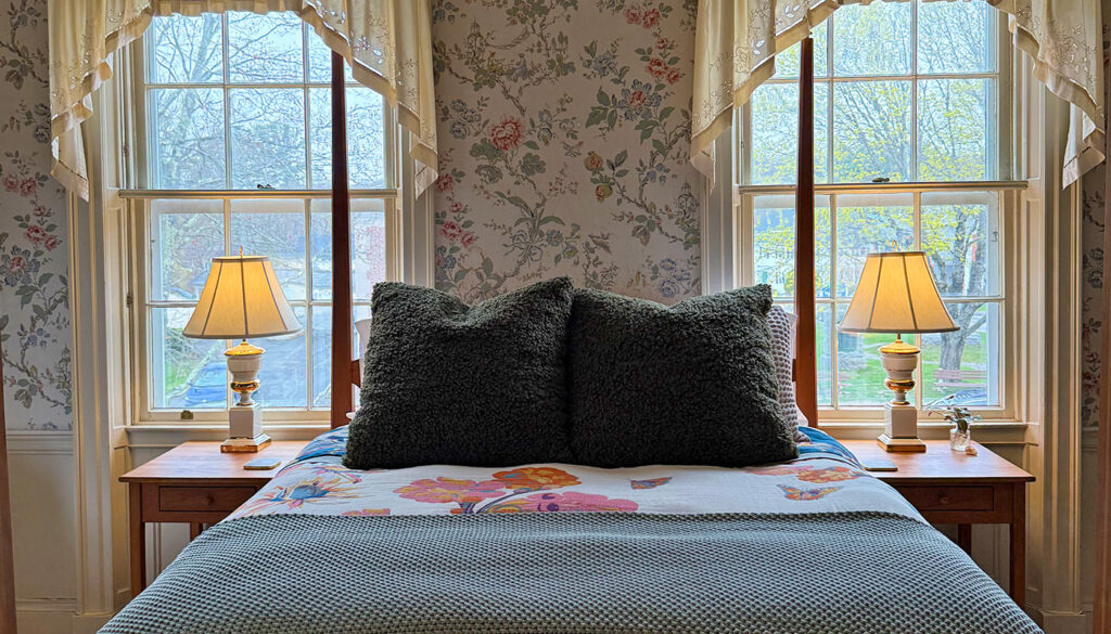 Birds of a Feather close up of bed