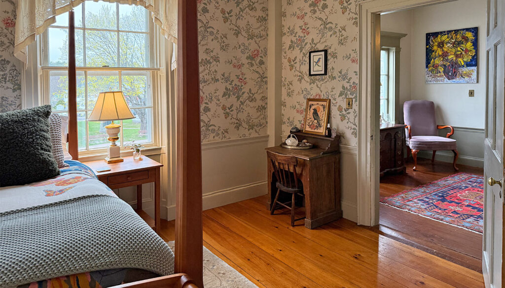 Birds of a Feather view into hall