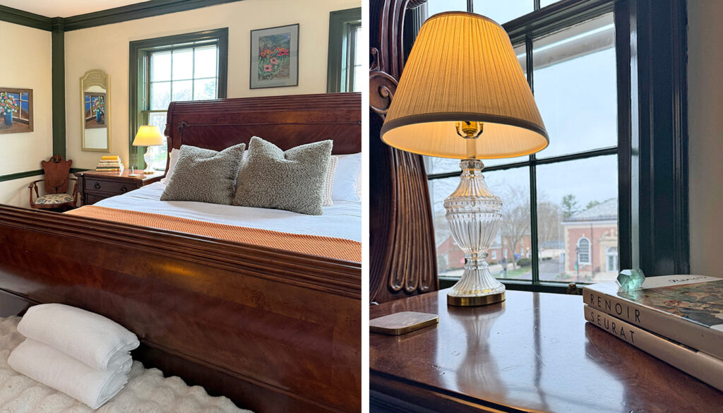 Garden Room bed and side table